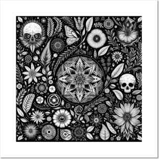 Dark Wicca Pattern 3 Posters and Art